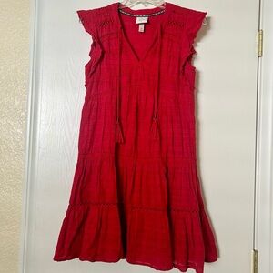•SOLD•Knox Rose Red Textured Mini Dress